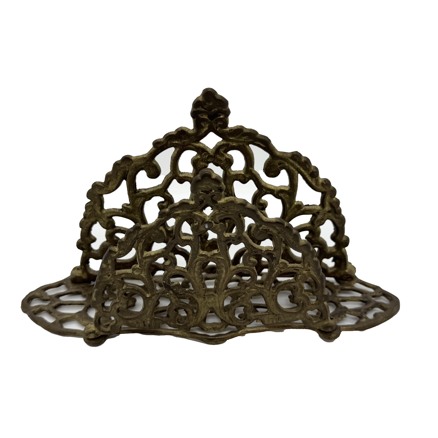 Ornate Brass Letter or Napkin Holder