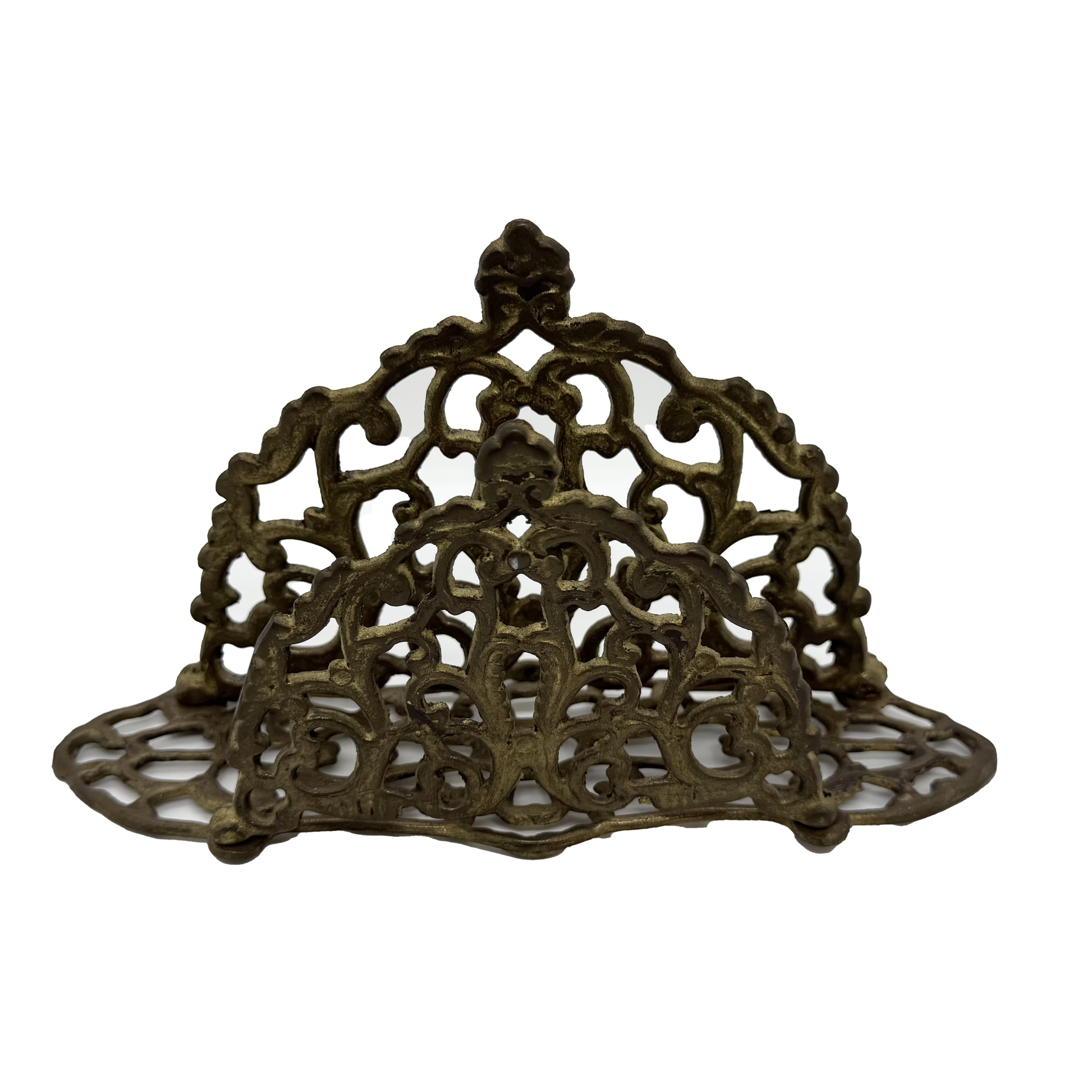 Ornate Brass Letter or Napkin Holder