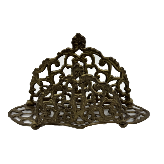 Ornate Brass Letter or Napkin Holder