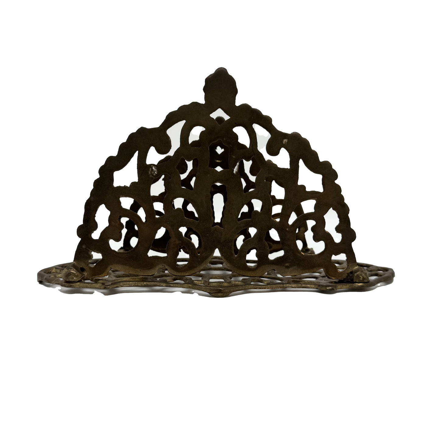 Ornate Brass Letter or Napkin Holder