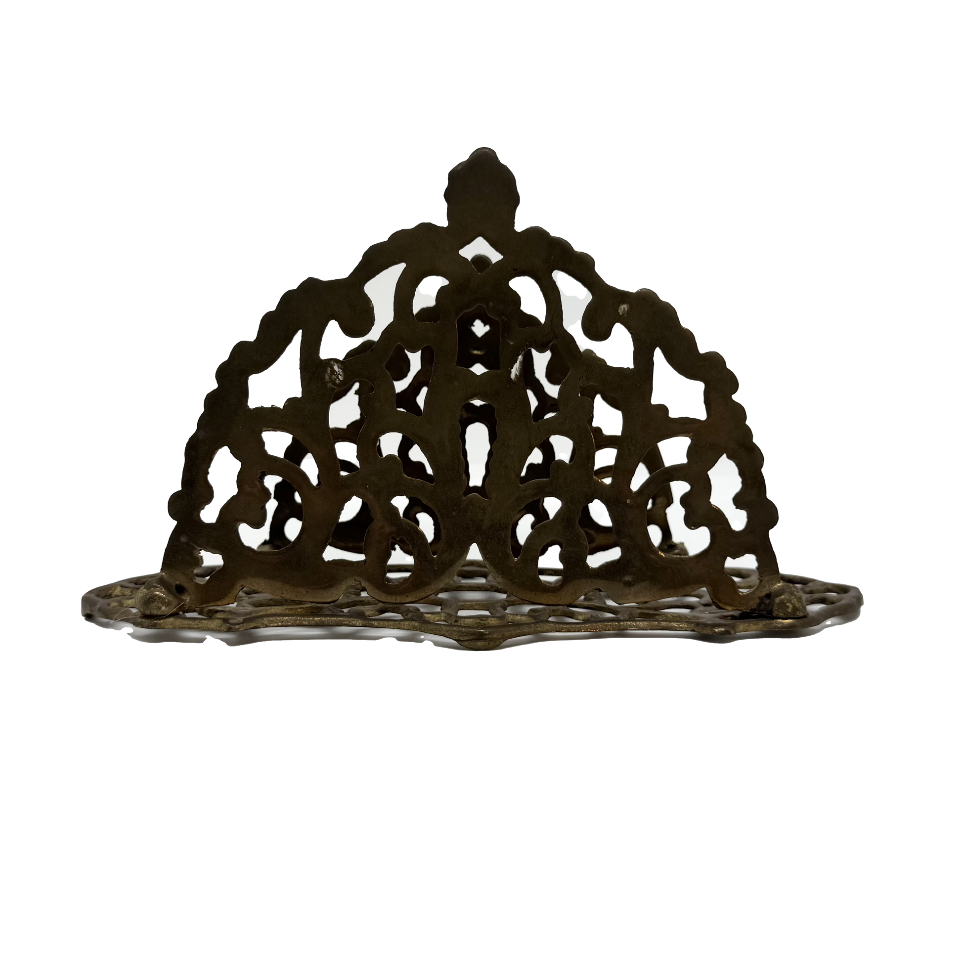 Ornate Brass Letter or Napkin Holder