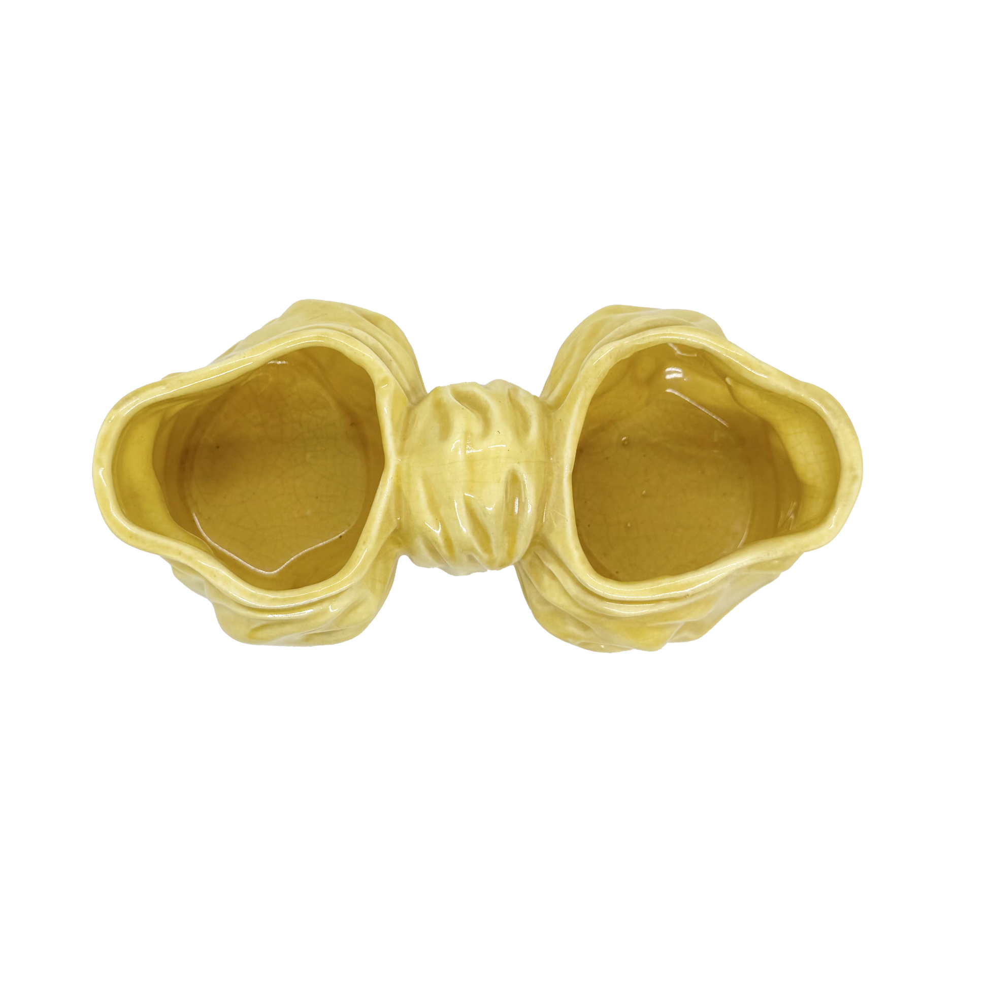 Yellow Bow Planter - top