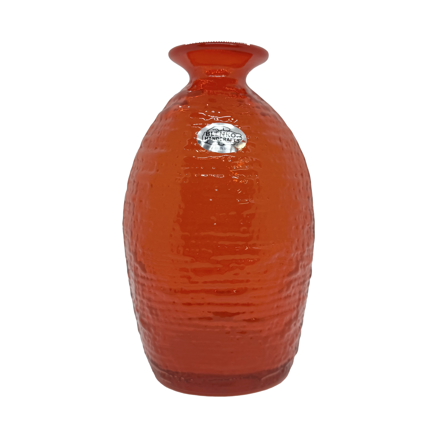 Blenko Dreamsicle Strata Vase