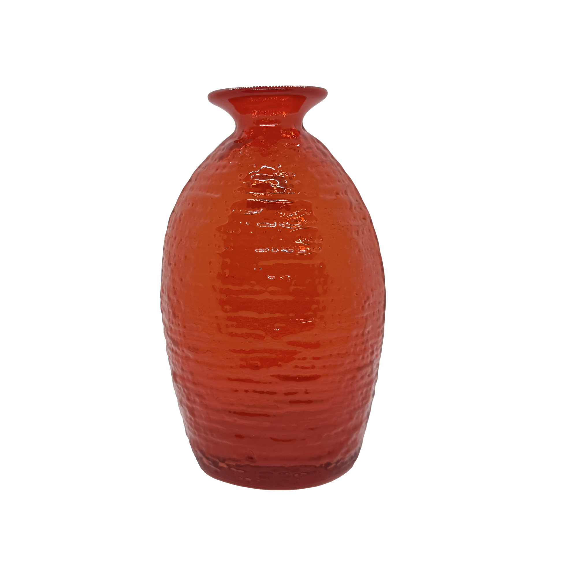 Blenko Dreamsicle Strata Vase - back