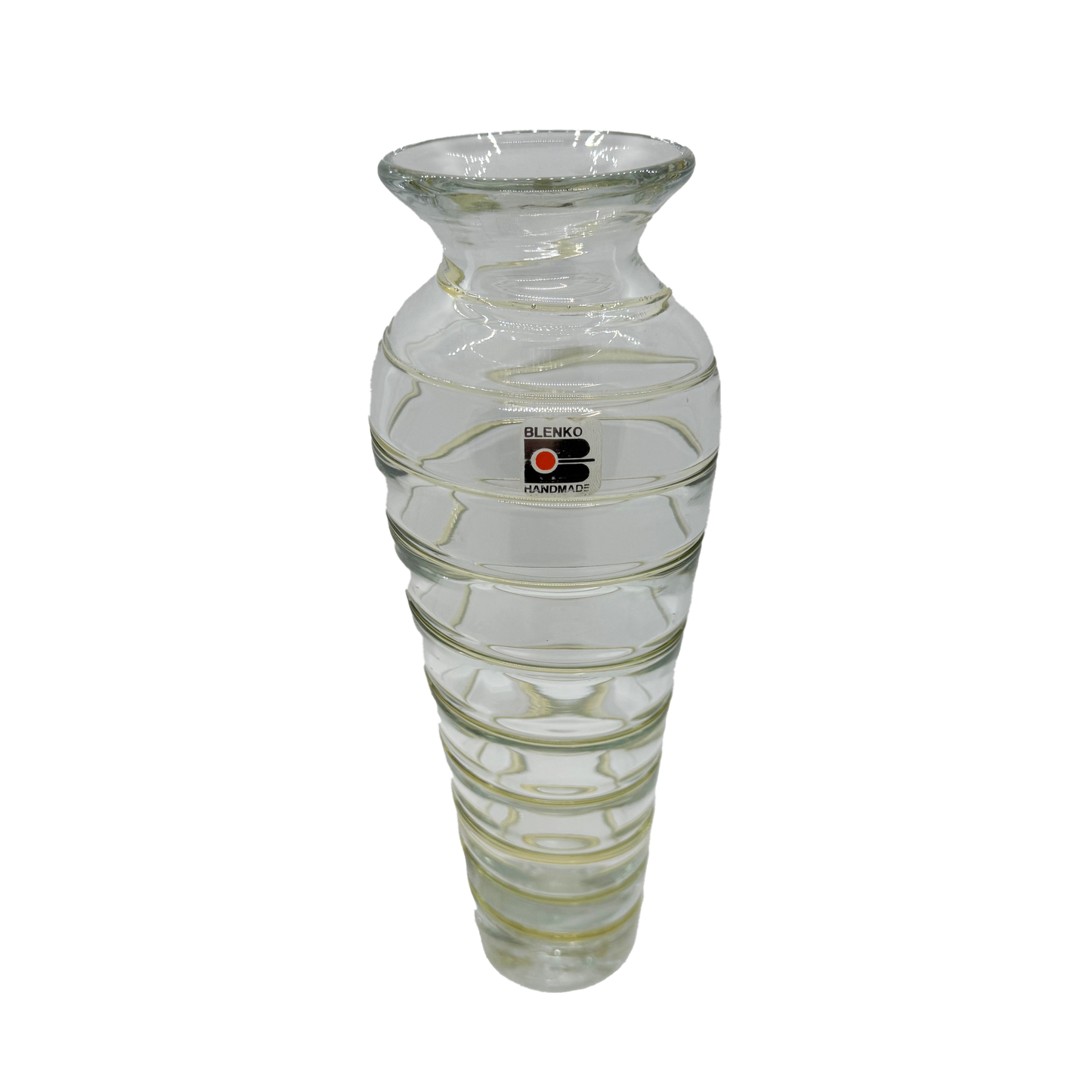 Crystal with Topaz Blenko 8912S Vase