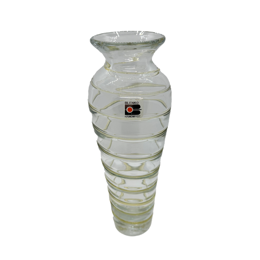 Crystal with Topaz Blenko 8912S Vase
