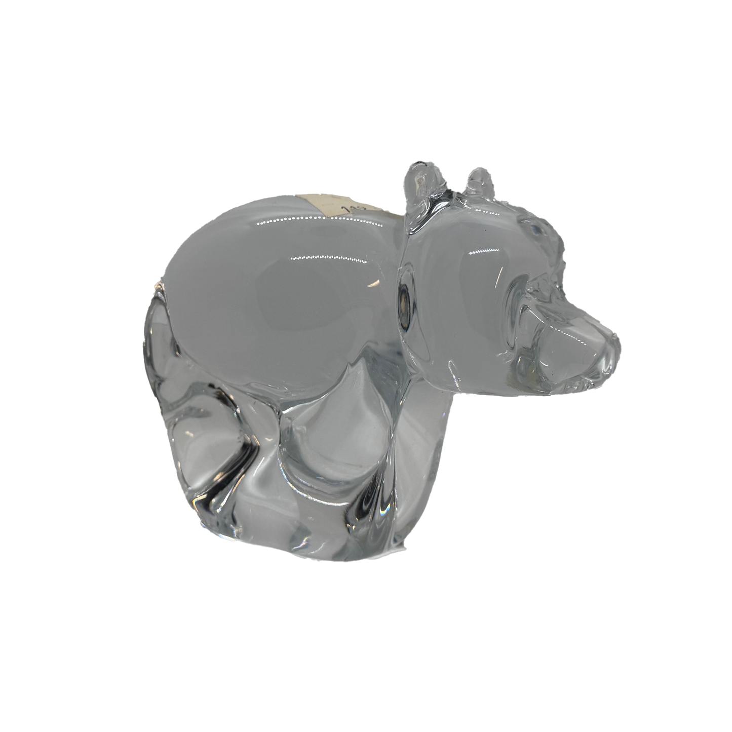 Crystal L.E. Smith Art Glass Bear