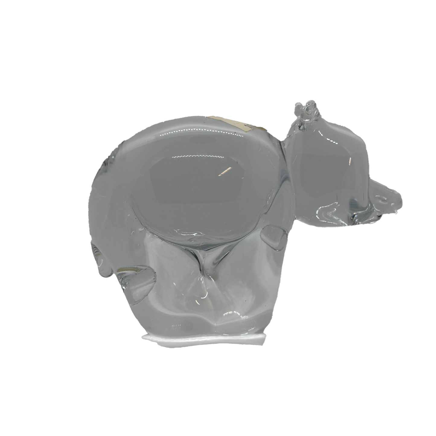 Crystal L.E. Smith Art Glass Bear
