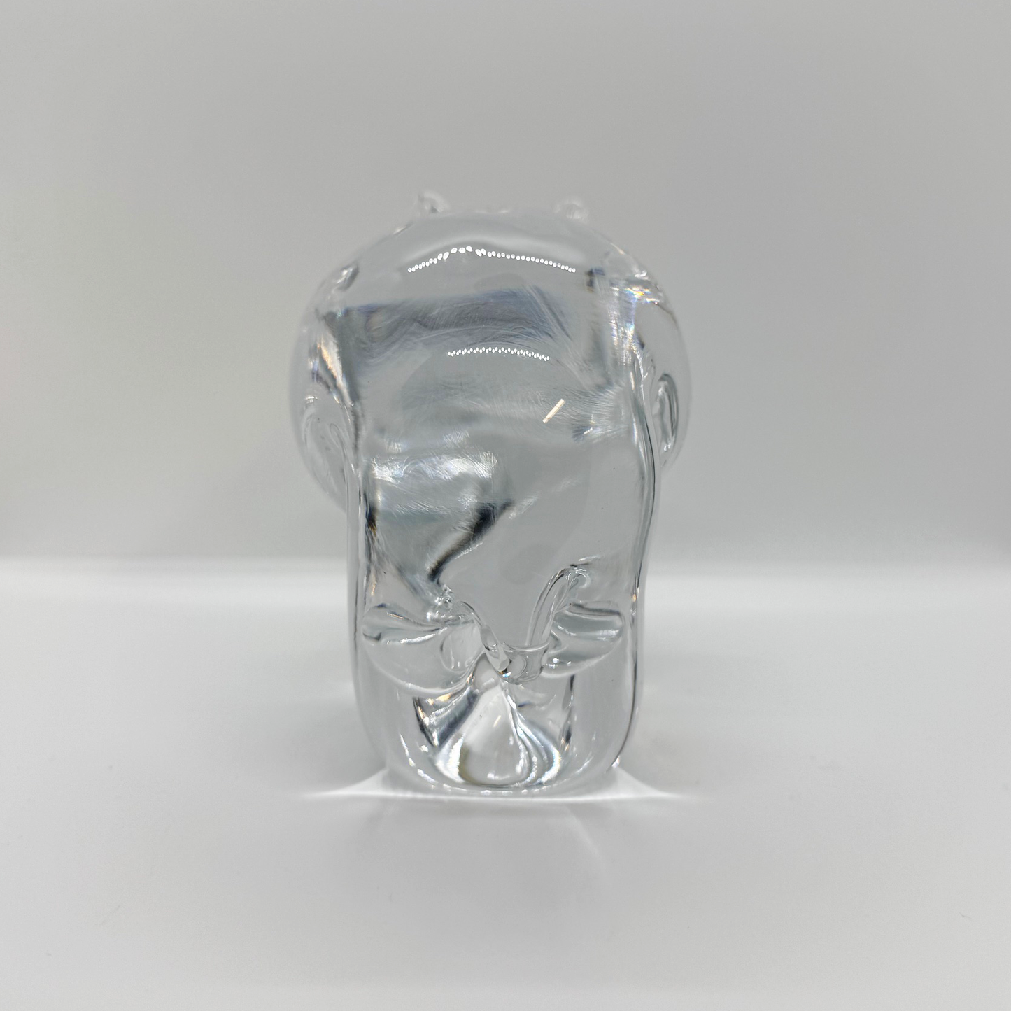Crystal L.E. Smith Art Glass Bear