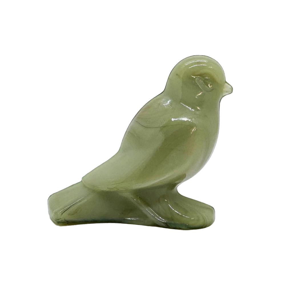 L.E. Smith Slag Glass Bird