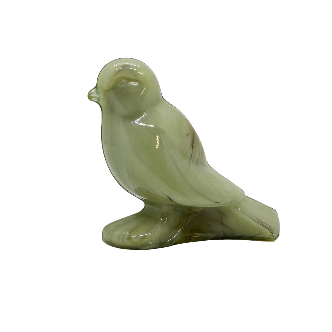 L.E. Smith Slag Glass Bird