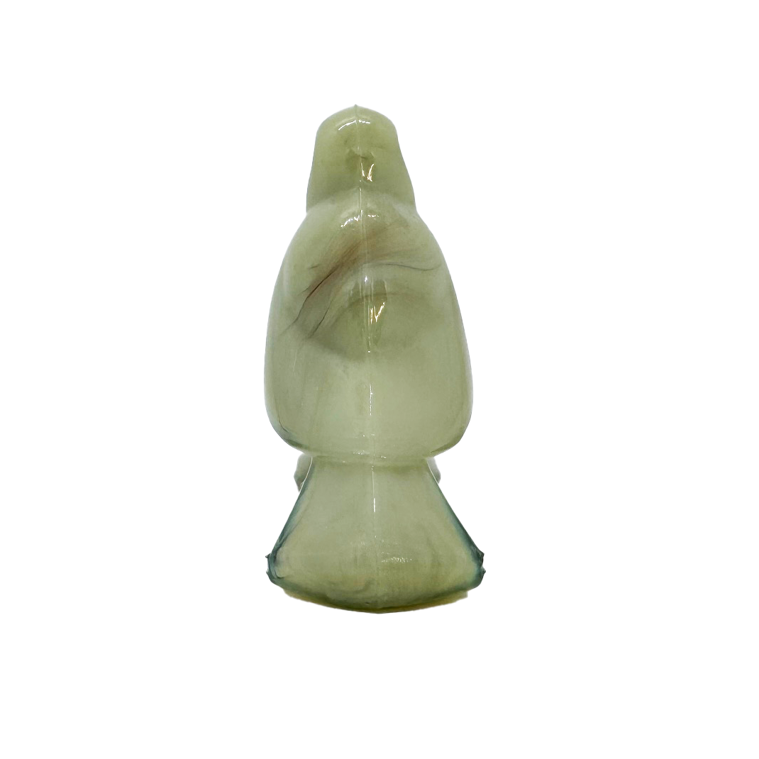 L.E. Smith Slag Glass Bird
