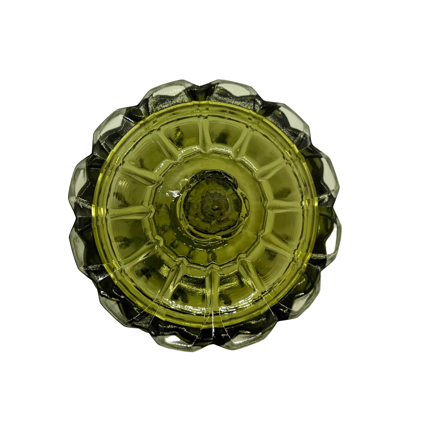 Fenton Colonial Green Valencia Candy Dish