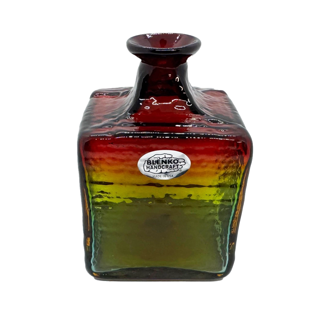 2024 Blenko Summer Storm Strata Vase