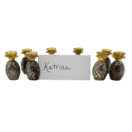 Set of 8 Pineapple Place Card Holders