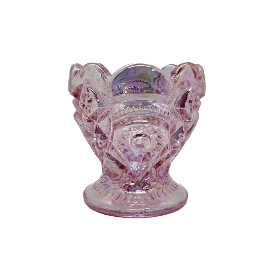 Pink Iridescent L.E. Smith Heritage Toothpick Holder