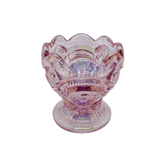 Pink Iridescent L.E. Smith Heritage Toothpick Holder