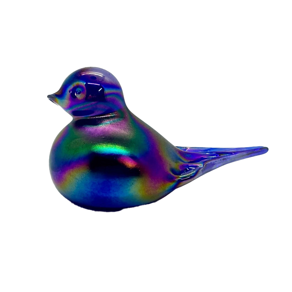 Gibson Glass Cobalt Carnival Bird