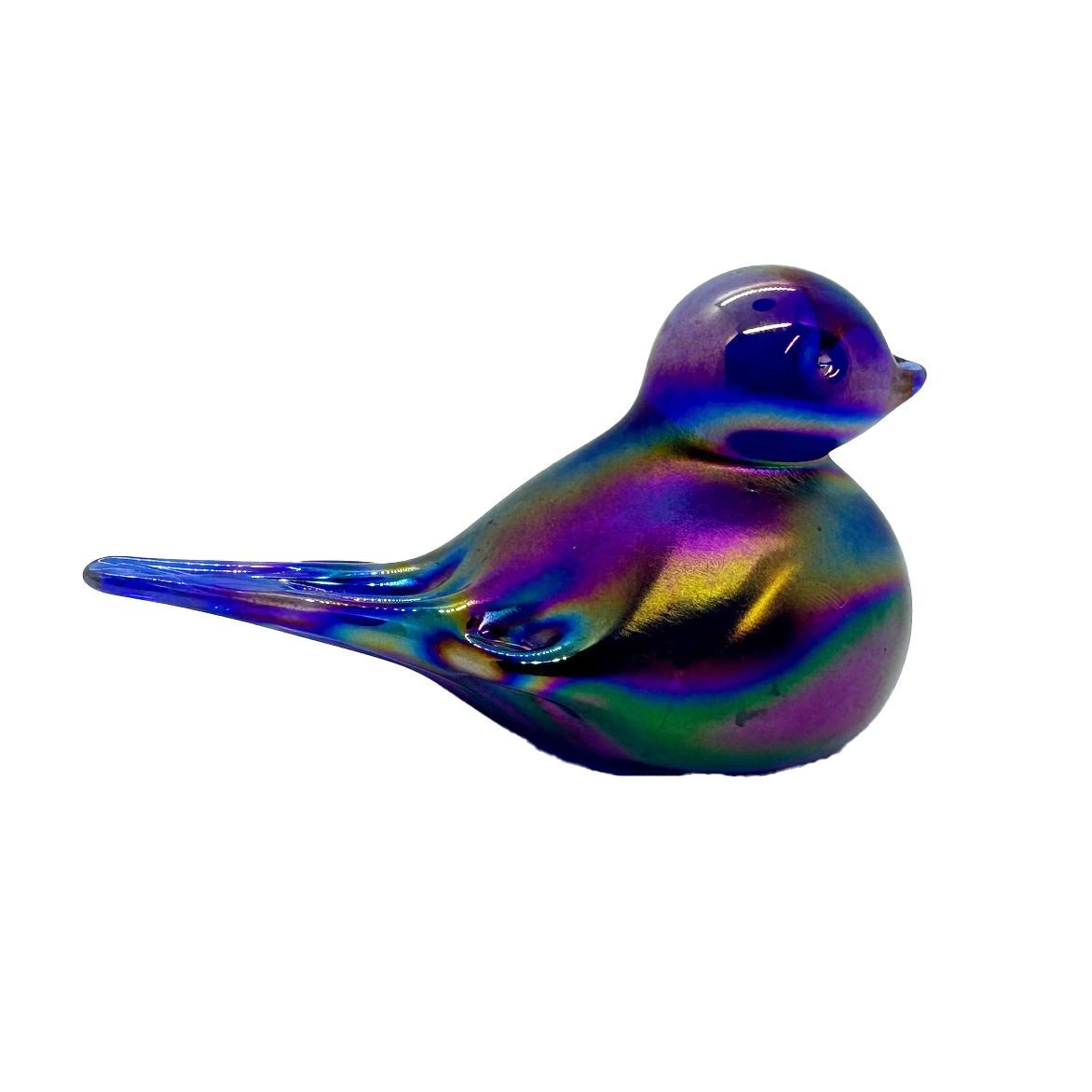 Gibson Glass Cobalt Carnival Bird