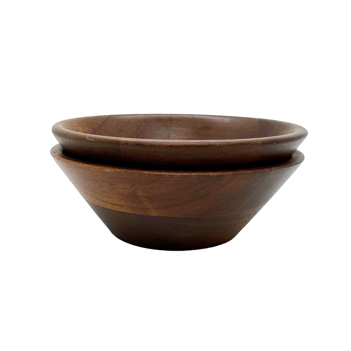 Two Walnut Wood Bowls