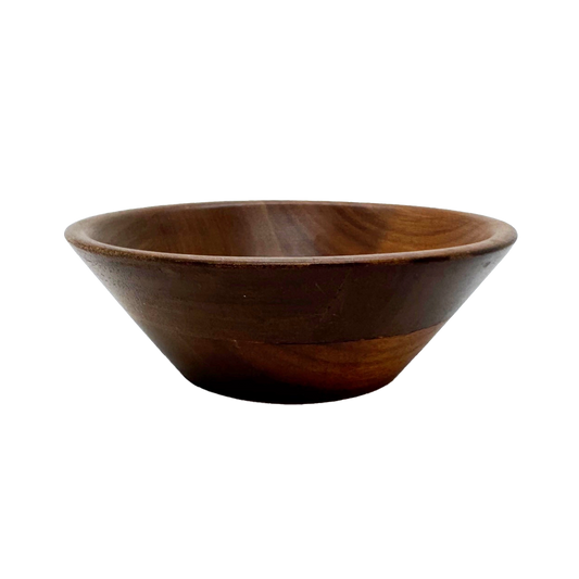 Two Walnut Wood Bowls