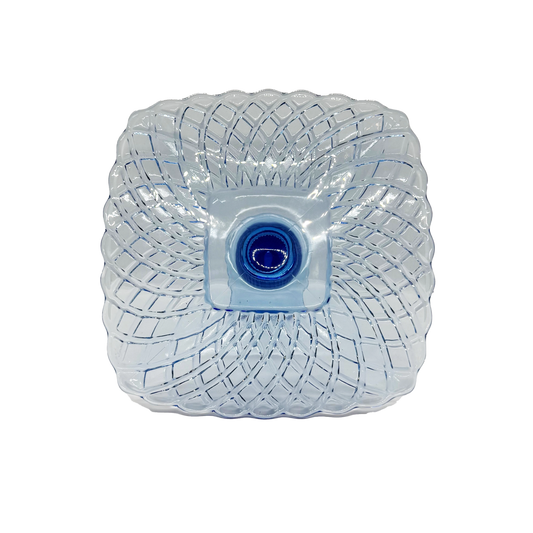 Light Blue L.E. Smith 11" Trellis Cake Plate