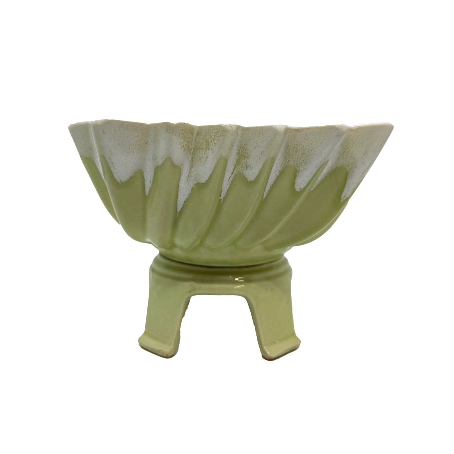 Chartreuse Footed Planter