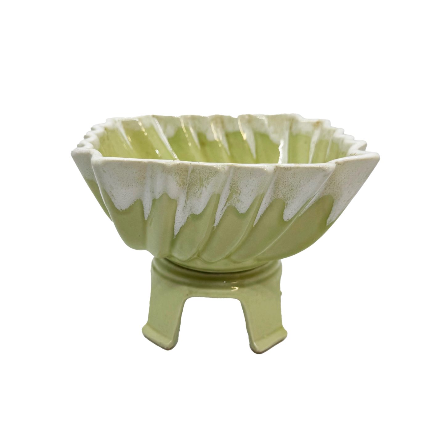 Chartreuse Footed Planter