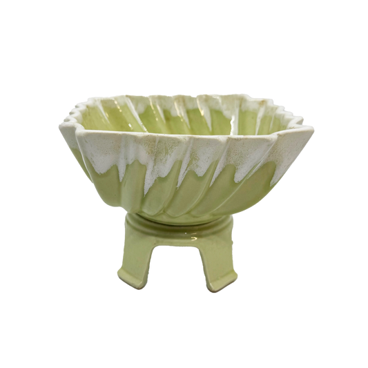 Chartreuse Footed Planter