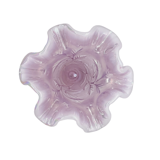 Fenton Pink Iridescent Vase