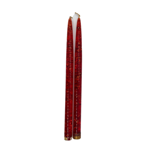 Red Lucite Candles