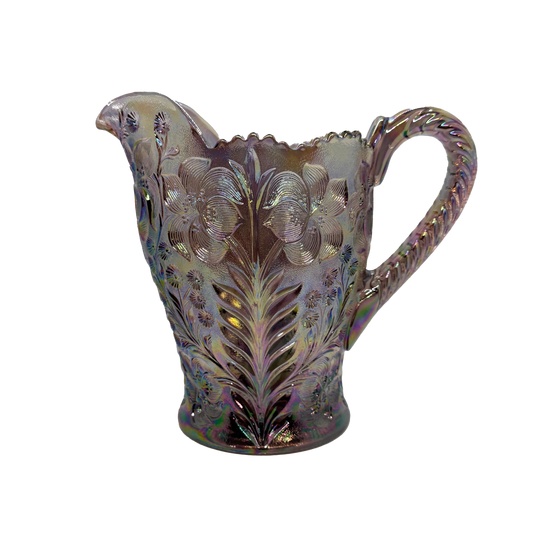 Tiger Lily L.E. Smith Purple Carnival Pitcher