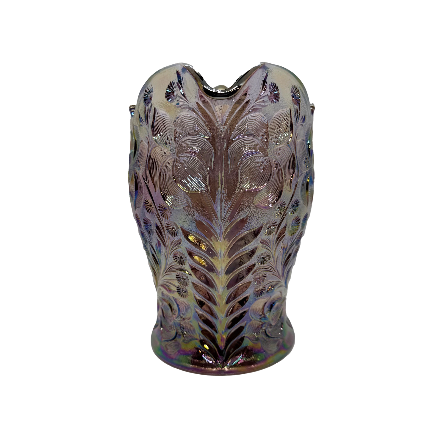 Tiger Lily L.E. Smith Purple Carnival Pitcher