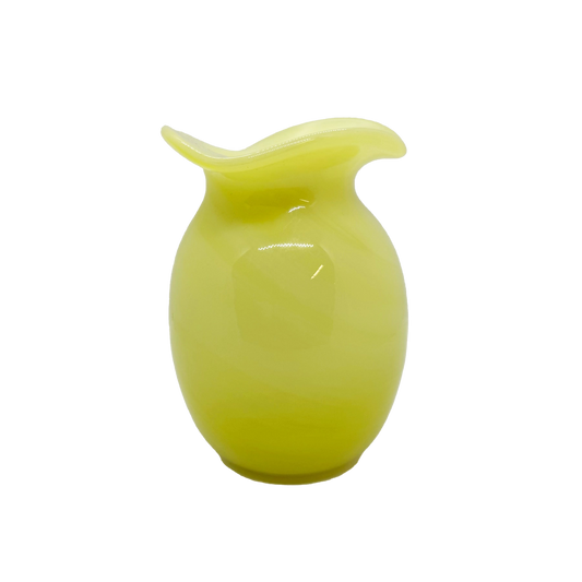 Uranium Yellow Studio Glass Vase