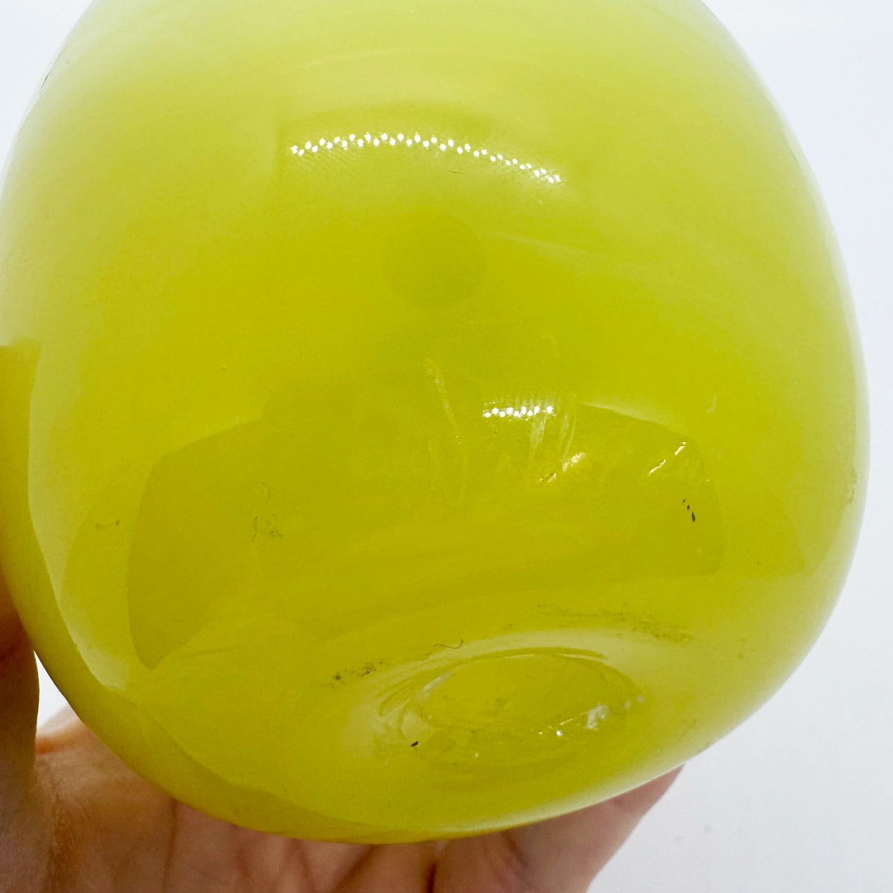 Uranium Yellow Studio Glass Vase