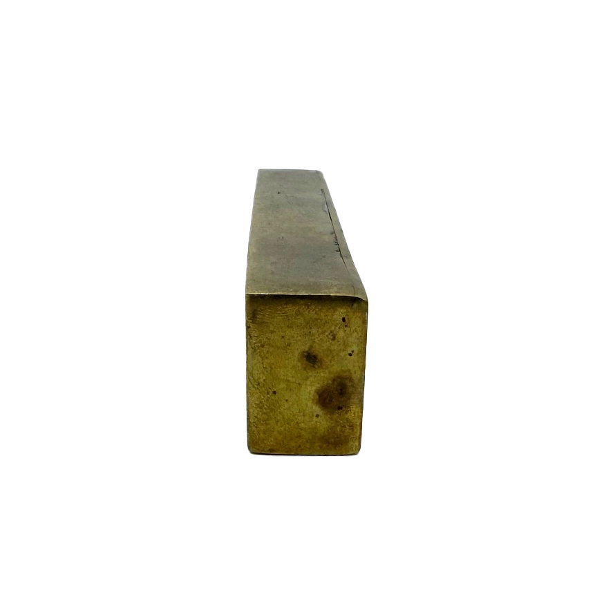 Today Tomorrow Brass Paperweight