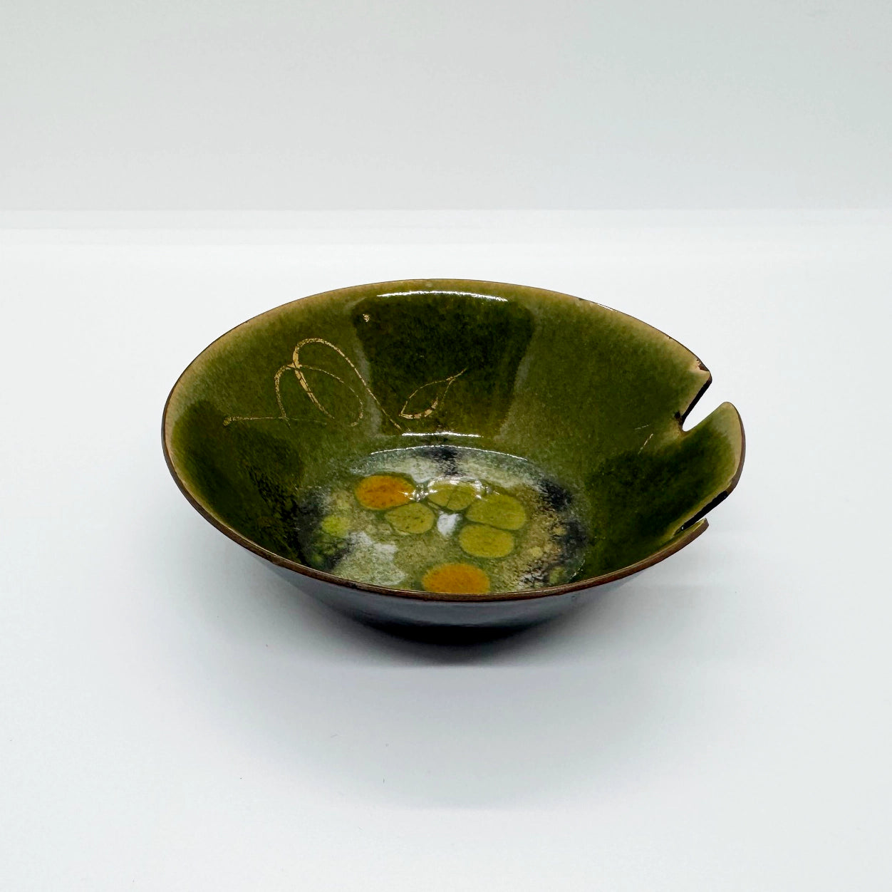 Enameled Copper Bowl