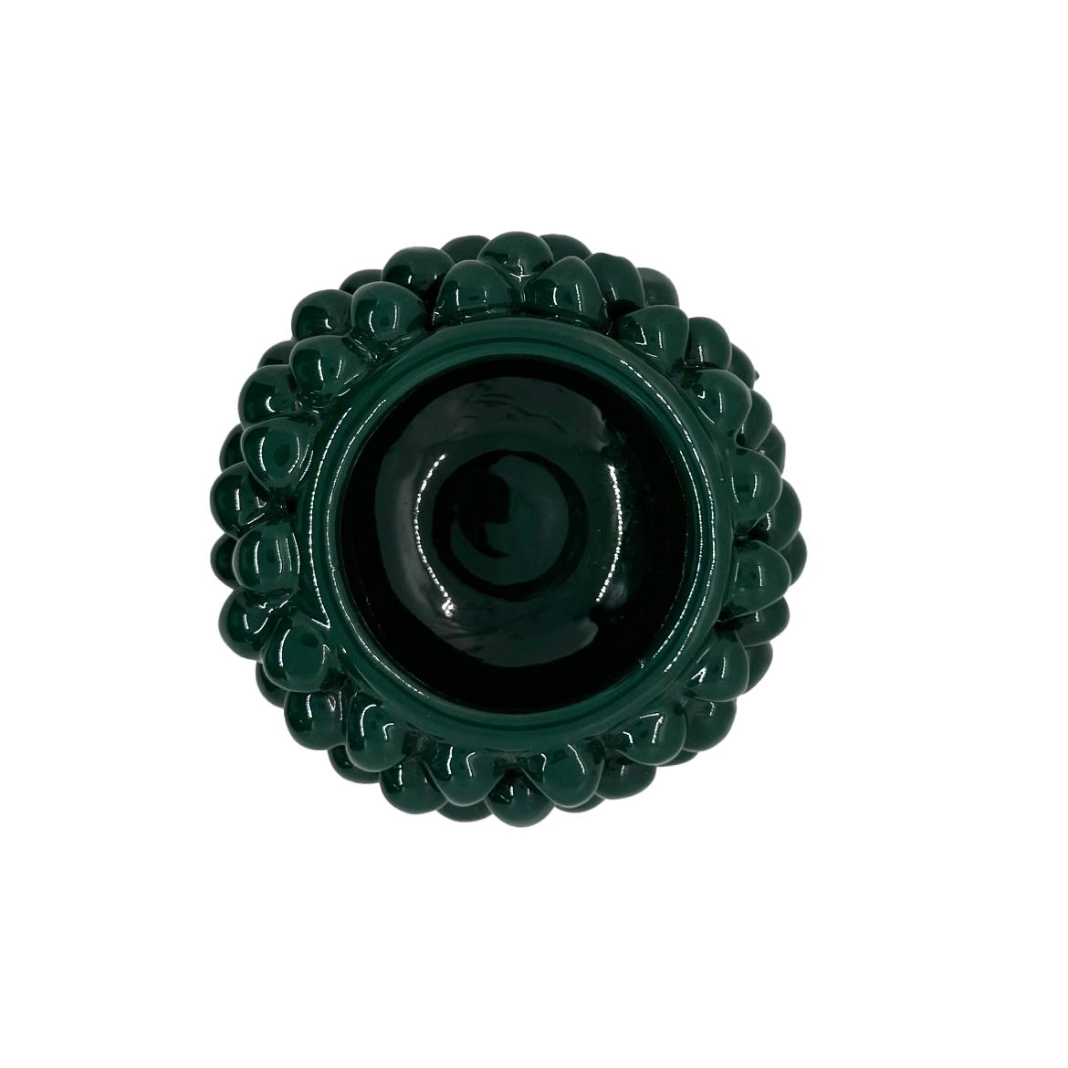 Green Caltagirone Pinecone Candle Holders