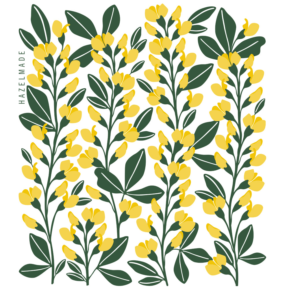 Yellow Flowers Tea Towel