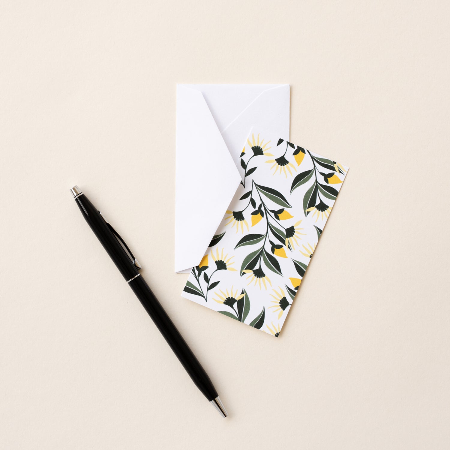 Yellow Aster Mini Note Card Set