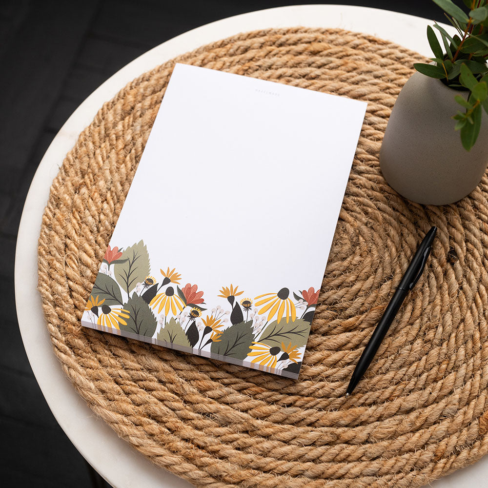 Large Fall Florals Notepad